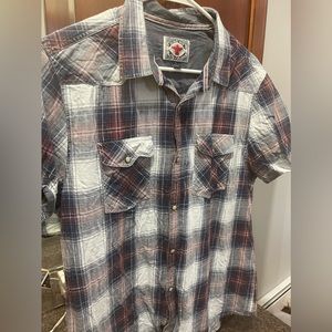 Flag and anthem flannel shirt